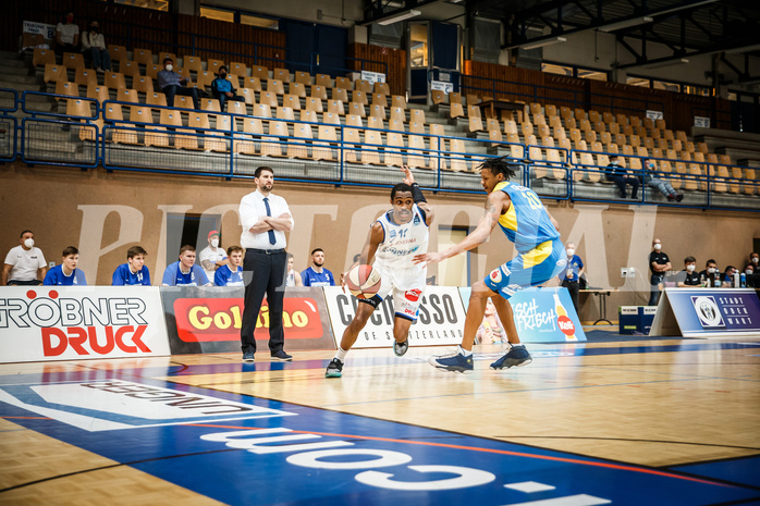 Basketball, bet-at-home Basketball Superliga 2020/21, Viertelfinale Spiel 1, Oberwart Gunners, SKN St. Pölten, Nigel Pruitt (11)