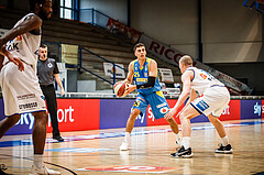 Basketball, bet-at-home Basketball Superliga 2020/21, Viertelfinale Spiel 1, Oberwart Gunners, SKN St. Pölten, Kostas Oikonomopouluos (25)