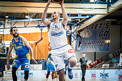 Basketball, bet-at-home Basketball Superliga 2020/21, Viertelfinale Spiel 1, Oberwart Gunners, SKN St. Pölten, Renato Poljak (16)