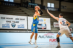 Basketball, bet-at-home Basketball Superliga 2020/21, Viertelfinale Spiel 1, Oberwart Gunners, SKN St. Pölten, Kostas Oikonomopouluos (25)