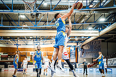 Basketball, bet-at-home Basketball Superliga 2020/21, Viertelfinale Spiel 1, Oberwart Gunners, SKN St. Pölten, Jonathan Knessl (12)