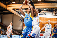 Basketball, bet-at-home Basketball Superliga 2020/21, Viertelfinale Spiel 1, Oberwart Gunners, SKN St. Pölten, Chris Fergusson (20)