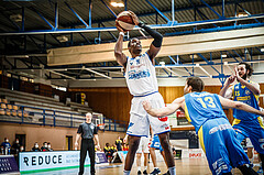 Basketball, bet-at-home Basketball Superliga 2020/21, Viertelfinale Spiel 1, Oberwart Gunners, SKN St. Pölten, Nigel Pruitt (11)