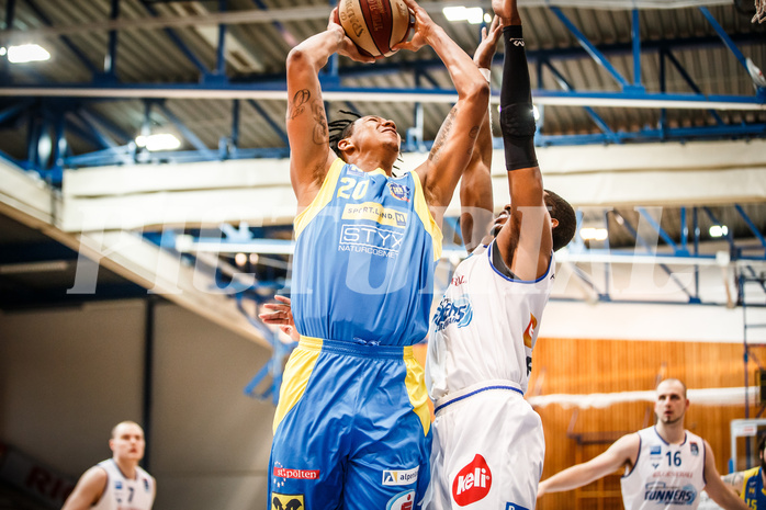 Basketball, bet-at-home Basketball Superliga 2020/21, Viertelfinale Spiel 1, Oberwart Gunners, SKN St. Pölten, Chris Fergusson (20)