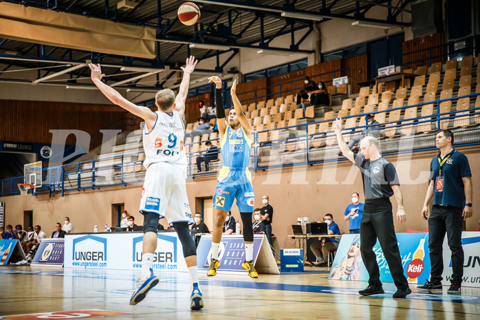 Basketball, bet-at-home Basketball Superliga 2020/21, Viertelfinale Spiel 1, Oberwart Gunners, SKN St. Pölten, 