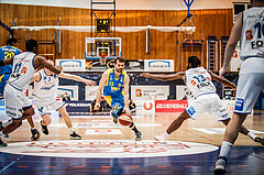 Basketball, bet-at-home Basketball Superliga 2020/21, Viertelfinale Spiel 1, Oberwart Gunners, SKN St. Pölten, Lukas Böck (13)