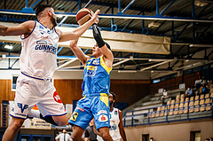 Basketball, bet-at-home Basketball Superliga 2020/21, Viertelfinale Spiel 1, Oberwart Gunners, SKN St. Pölten, Kostas Oikonomopouluos (25)