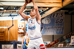 Basketball, bet-at-home Basketball Superliga 2020/21, Viertelfinale Spiel 1, Oberwart Gunners, SKN St. Pölten, Jonathan Knessl (12)