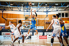 Basketball, bet-at-home Basketball Superliga 2020/21, Viertelfinale Spiel 1, Oberwart Gunners, SKN St. Pölten, Kostas Oikonomopouluos (25)
