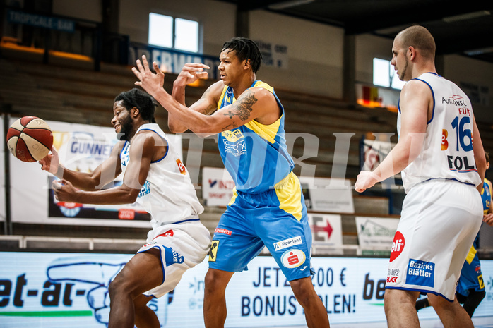 Basketball, bet-at-home Basketball Superliga 2020/21, Viertelfinale Spiel 1, Oberwart Gunners, SKN St. Pölten, Chris Fergusson (20)