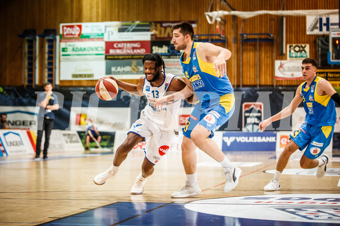 Basketball, bet-at-home Basketball Superliga 2020/21, Viertelfinale Spiel 1, Oberwart Gunners, SKN St. Pölten, Quincy Diggs (13)