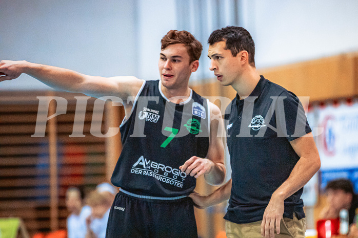 Basketball, Basketball Zweite Liga 2022/23, Grunddurchgang 4.Runde, Union Deutsch Wagram Alligators, Upper Austrian Ballers, Jan Kvasnicka (7), Lukas Hofer (Head Coach)