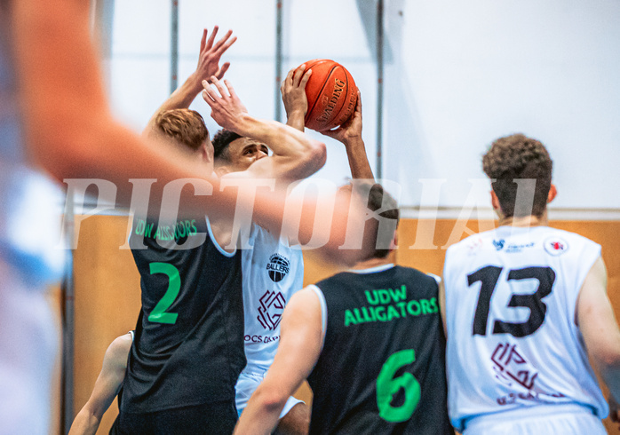 Basketball, Basketball Zweite Liga 2022/23, Grunddurchgang 4.Runde, Union Deutsch Wagram Alligators, Upper Austrian Ballers, Starlin Inoa Gil (15)