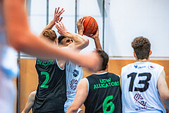 Basketball, Basketball Zweite Liga 2022/23, Grunddurchgang 4.Runde, Union Deutsch Wagram Alligators, Upper Austrian Ballers, Starlin Inoa Gil (15)