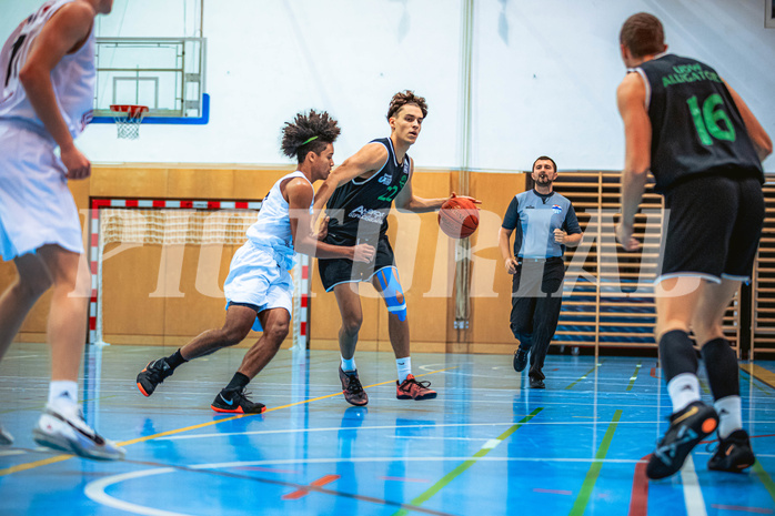Basketball, Basketball Zweite Liga 2022/23, Grunddurchgang 4.Runde, Union Deutsch Wagram Alligators, Upper Austrian Ballers, Samuel Gatterbauer (7), Daniele Kuchar (22)