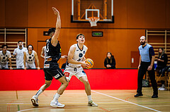 Basketball, Basketball Zweite Liga 2024/25, Grunddurchgang 11.Runde, Vienna Timberwolves, Mattersburg Rocks, Petar Zivkovic (8), Valentin Siegmund (0)