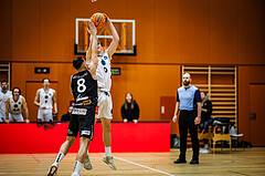 Basketball, Basketball Zweite Liga 2024/25, Grunddurchgang 11.Runde, Vienna Timberwolves, Mattersburg Rocks, Petar Zivkovic (8), Valentin Siegmund (0)