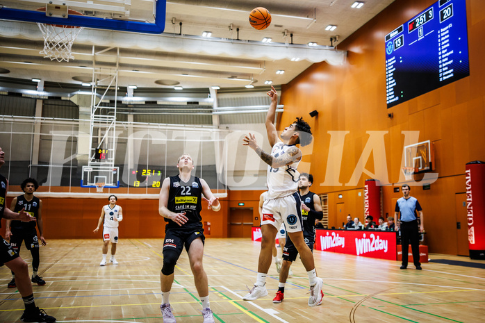 Basketball, Basketball Zweite Liga 2024/25, Grunddurchgang 11.Runde, Vienna Timberwolves, Mattersburg Rocks, Dean-Leon Cantor (19)