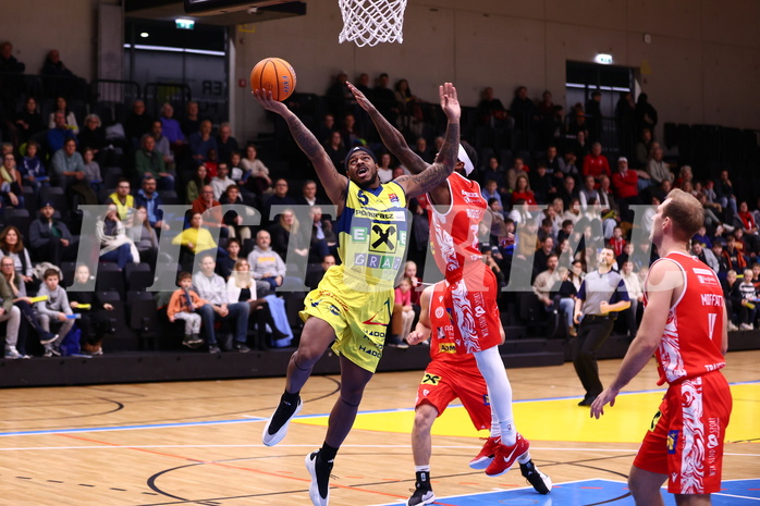 08.12.2024, Graz, Raiffeisen Sportpark Graz, Basketball Superliga 2024/25, Grunddurchgang, Runde 11, UBSC Raiffeisen Graz - Arkadia Traiskirchen Lions