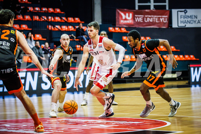 Basketball, Win2Day Superliga 2023/24, 2. Qualifikationsrunde, BC Vienna, Fürstenfeld Panthers, Davor Konjevic (31)