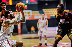 Basketball, Win2Day Superliga 2023/24, 2. Qualifikationsrunde, BC Vienna, Fürstenfeld Panthers, Ivan Siriscevic (17), Hegel Augustin (17)