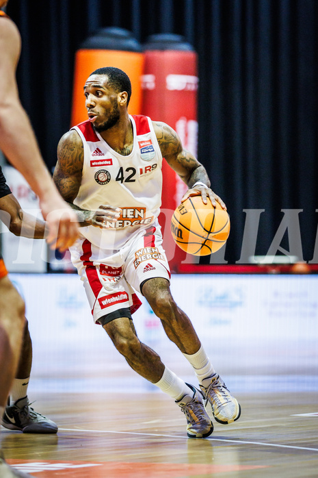 Basketball, Win2Day Superliga 2023/24, 2. Qualifikationsrunde, BC Vienna, Fürstenfeld Panthers, Demarkus Stuckey Jr. (42)