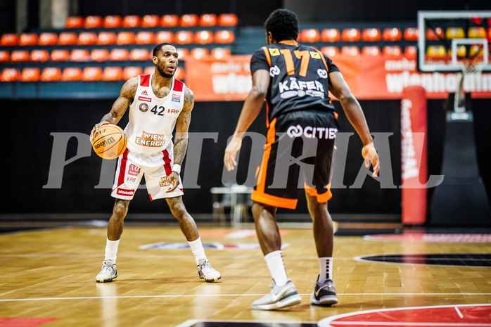 Basketball, Win2Day Superliga 2023/24, 2. Qualifikationsrunde, BC Vienna, Fürstenfeld Panthers, Demarkus Stuckey Jr. (42)