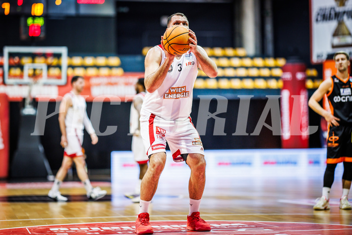 Basketball, Win2Day Superliga 2023/24, 2. Qualifikationsrunde, BC Vienna, Fürstenfeld Panthers, Jozo Rados (3)