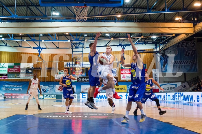 Basketball, ABL 2016/17, Grunddurchgang 15.Runde, Oberwart Gunners, Gmunden Swans, Sebastian Käferle (7)