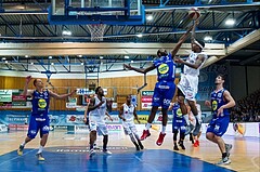 Basketball, ABL 2016/17, Grunddurchgang 15.Runde, Oberwart Gunners, Gmunden Swans, Derek Jackson Jr. (6), Austin Steed (5)