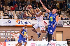 Basketball, ABL 2016/17, Grunddurchgang 15.Runde, Oberwart Gunners, Gmunden Swans, Derek Jackson Jr. (6), Tilo Klette (14)