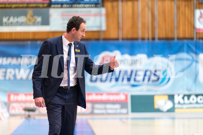 Basketball, ABL 2016/17, Grunddurchgang 15.Runde, Oberwart Gunners, Gmunden Swans, Chris Chougaz (Coach)
