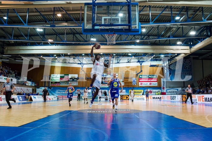 Basketball, ABL 2016/17, Grunddurchgang 15.Runde, Oberwart Gunners, Gmunden Swans, Jamari Traylor (9)