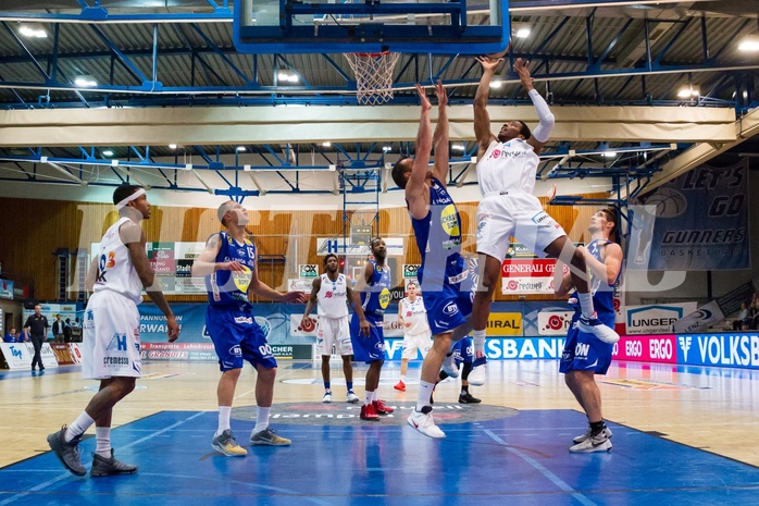 Basketball, ABL 2016/17, Grunddurchgang 15.Runde, Oberwart Gunners, Gmunden Swans, Andell Cumberbatch (13)