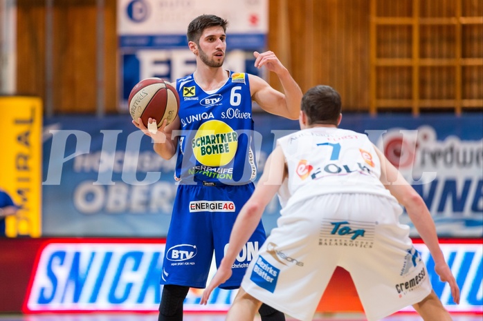 Basketball, ABL 2016/17, Grunddurchgang 15.Runde, Oberwart Gunners, Gmunden Swans, Daniel Friedrich (6), Sebastian Käferle (7)