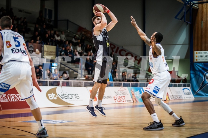 Basketball, ABL 2018/19, Grunddurchgang 19.Runde, Oberwart Gunners, Flyers Wels, Djordjije Mumin (10)