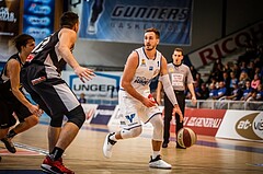 Basketball, ABL 2018/19, Grunddurchgang 19.Runde, Oberwart Gunners, Flyers Wels, Hayden Thomas Lescault (11)