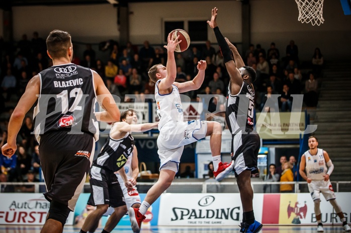 Basketball, ABL 2018/19, Grunddurchgang 19.Runde, Oberwart Gunners, Flyers Wels, Sebastian Käferle (7)