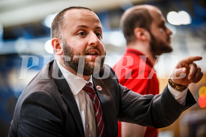Basketball, ABL 2018/19, Grunddurchgang 19.Runde, Oberwart Gunners, Flyers Wels, Gabriele Grazzini (Ass. Coach)