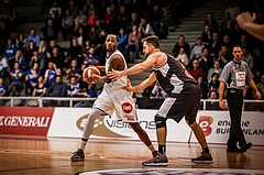 Basketball, ABL 2018/19, Grunddurchgang 19.Runde, Oberwart Gunners, Flyers Wels, Justin Coleman (8)