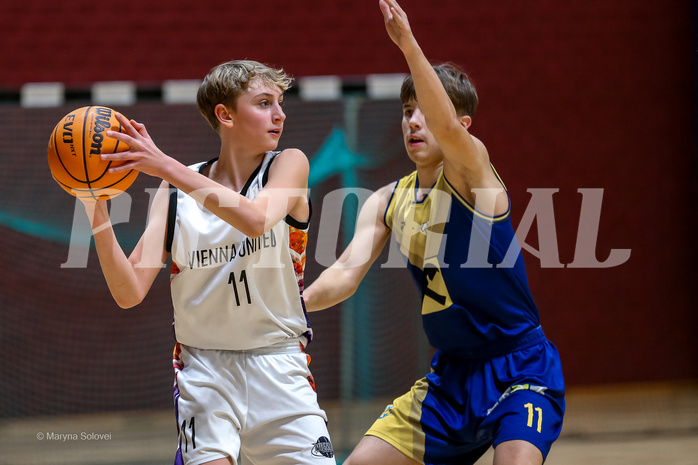 18.01.2025 Österreichischer Basketballverband 2024/25, SLMU14, Vienna United vs. Ubsc Juniors The Castle Gate