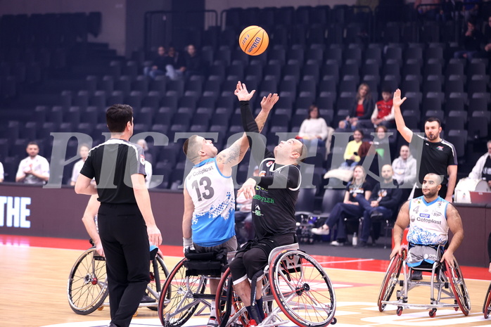 19.01.2025, Graz, Raiffeisen Sportpark, Rollstuhl BB Cup 2025, Finale, Flinkstones Graz vs Sitting Bulls Klosterneuburg,  
