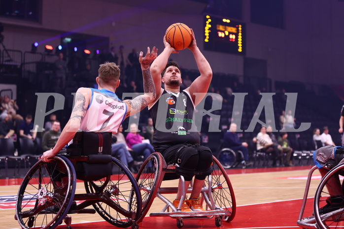 19.01.2025, Graz, Raiffeisen Sportpark, Rollstuhl BB Cup 2025, Finale, Flinkstones Graz vs Sitting Bulls Klosterneuburg,  