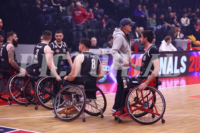 19.01.2025, Graz, Raiffeisen Sportpark, Rollstuhl BB Cup 2025, Finale, Flinkstones Graz vs Sitting Bulls Klosterneuburg,  