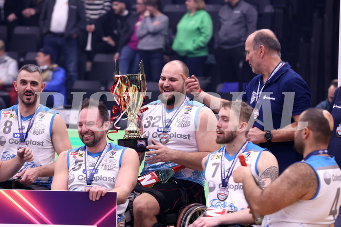 19.01.2025, Graz, Raiffeisen Sportpark, Rollstuhl BB Cup 2025, Finale, Flinkstones Graz vs Sitting Bulls Klosterneuburg,  