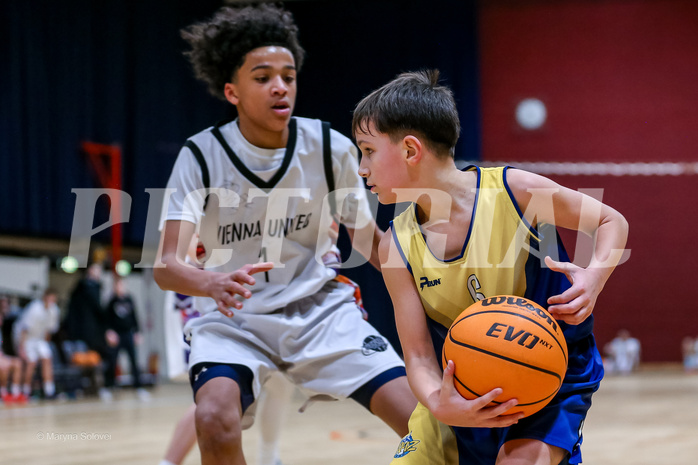 18.01.2025 Österreichischer Basketballverband 2024/25, SLMU14, Vienna United vs. Ubsc Juniors The Castle Gate