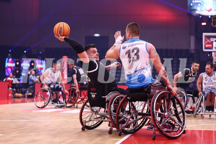 19.01.2025, Graz, Raiffeisen Sportpark, Rollstuhl BB Cup 2025, Finale, Flinkstones Graz vs Sitting Bulls Klosterneuburg,  