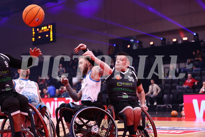 19.01.2025, Graz, Raiffeisen Sportpark, Rollstuhl BB Cup 2025, Finale, Flinkstones Graz vs Sitting Bulls Klosterneuburg,  