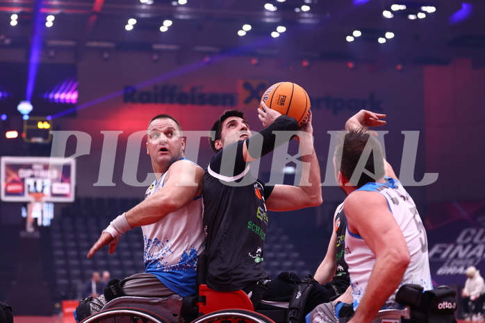 19.01.2025, Graz, Raiffeisen Sportpark, Rollstuhl BB Cup 2025, Finale, Flinkstones Graz vs Sitting Bulls Klosterneuburg,  