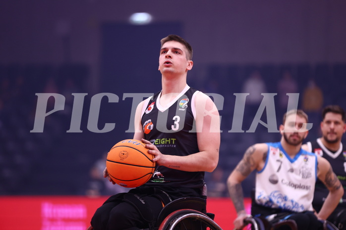 19.01.2025, Graz, Raiffeisen Sportpark, Rollstuhl BB Cup 2025, Finale, Flinkstones Graz vs Sitting Bulls Klosterneuburg,  